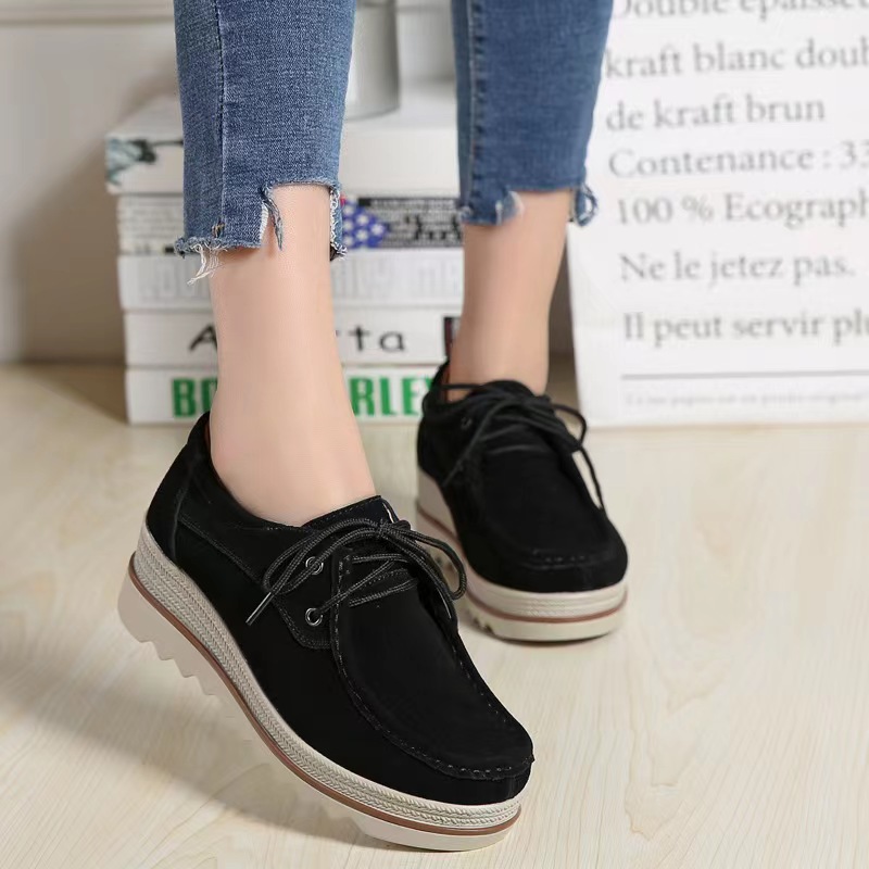 Winter Platform Loafers Shoes Moccasins Loafer Comfort Low details 3