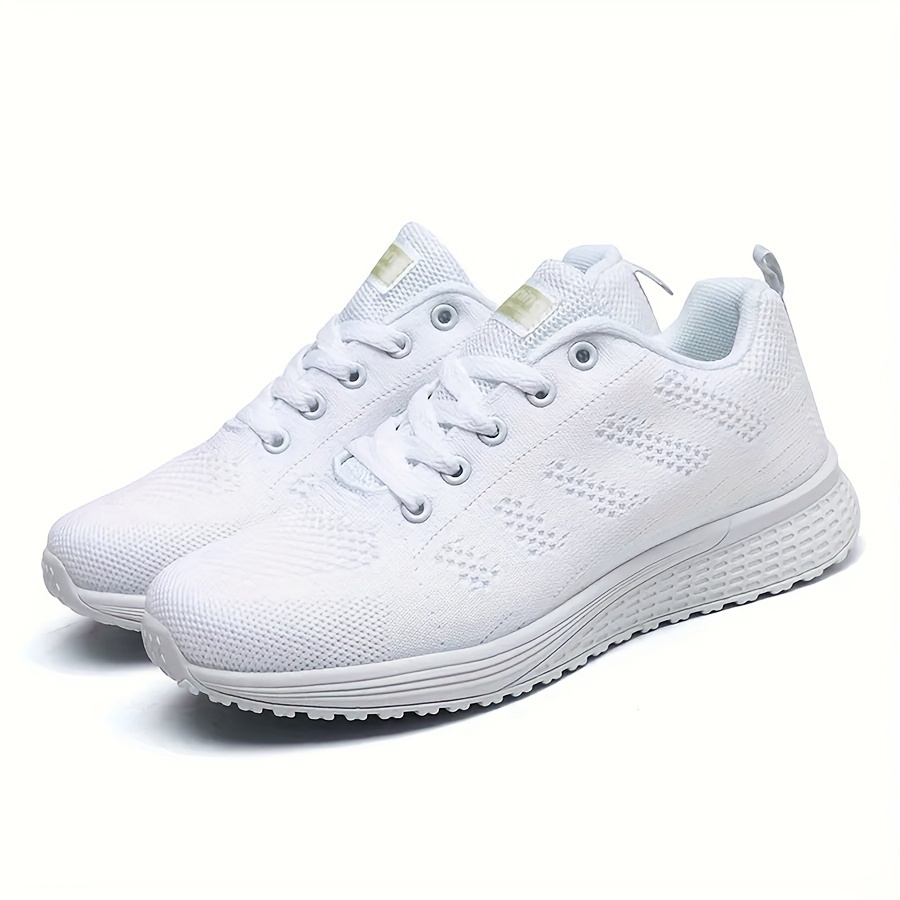 womens comfortable casual sneakers soft sole athletic shoes breathable fabric details 2