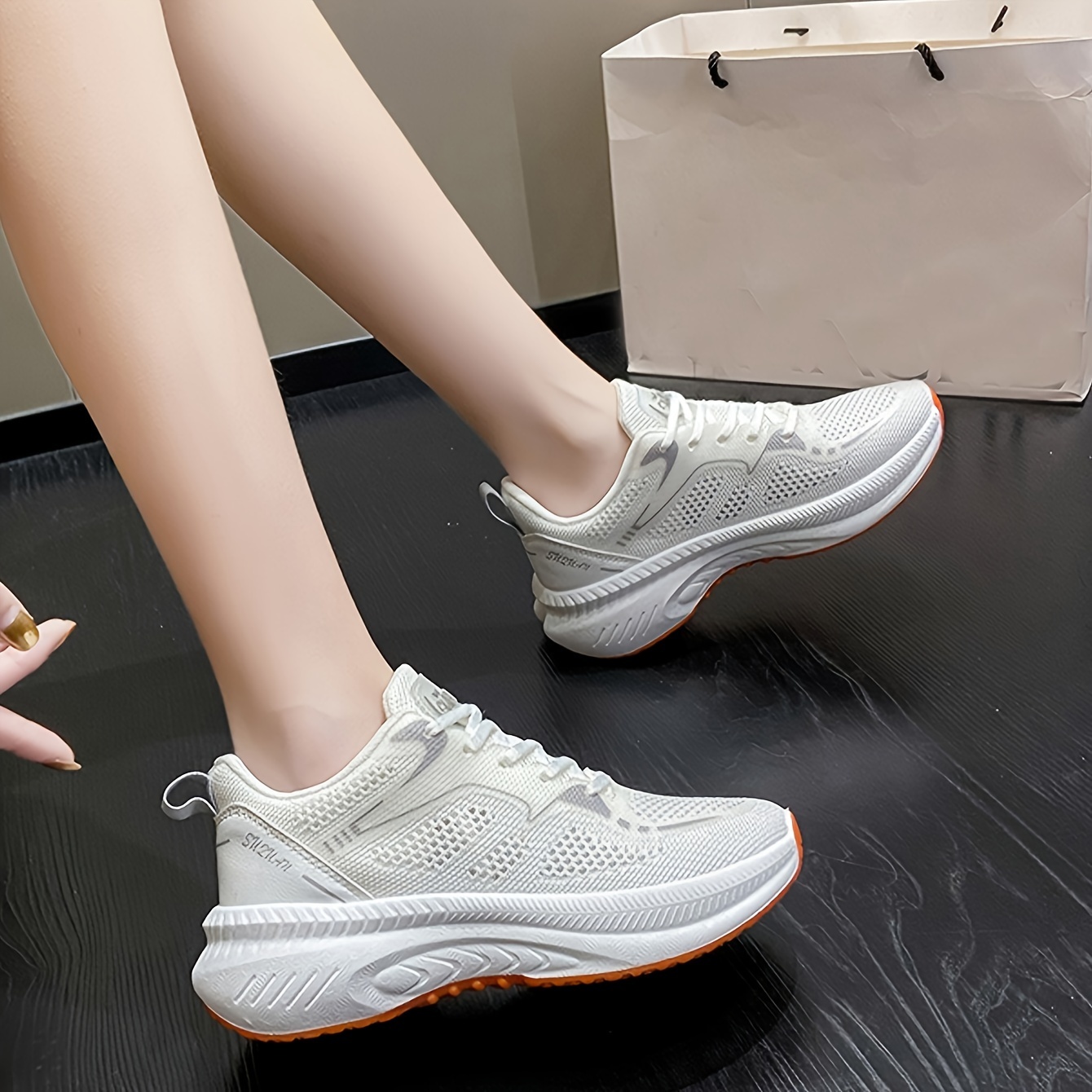 Women s Breathable Fashion Sneakers Lightweight Flying Woven details 5