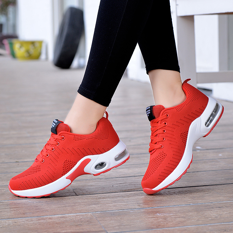 Lightweight Air Cushion Knit Running Shoes Women Comfortable details 0