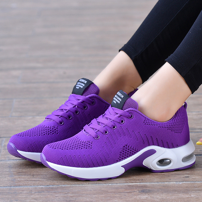 Lightweight Air Cushion Knit Running Shoes Women Comfortable details 1