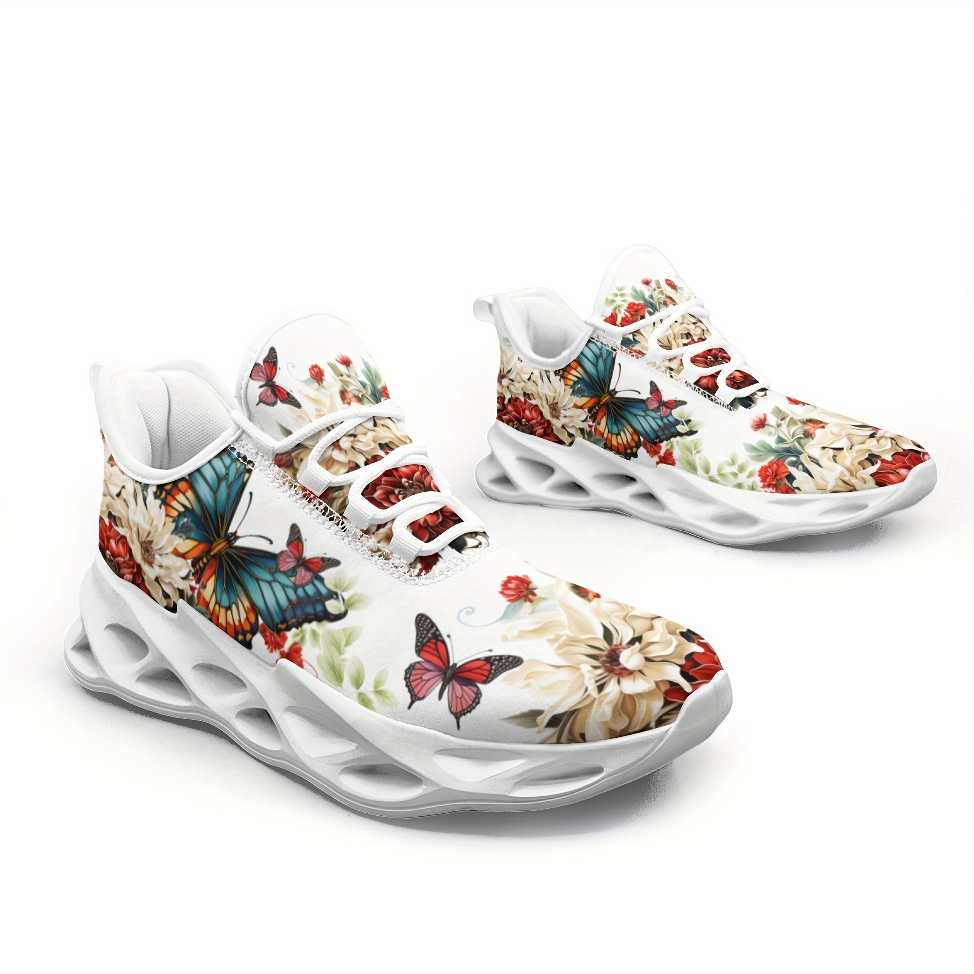 Butterfly Flower Women s Blade Style Outdoor Casual details 3