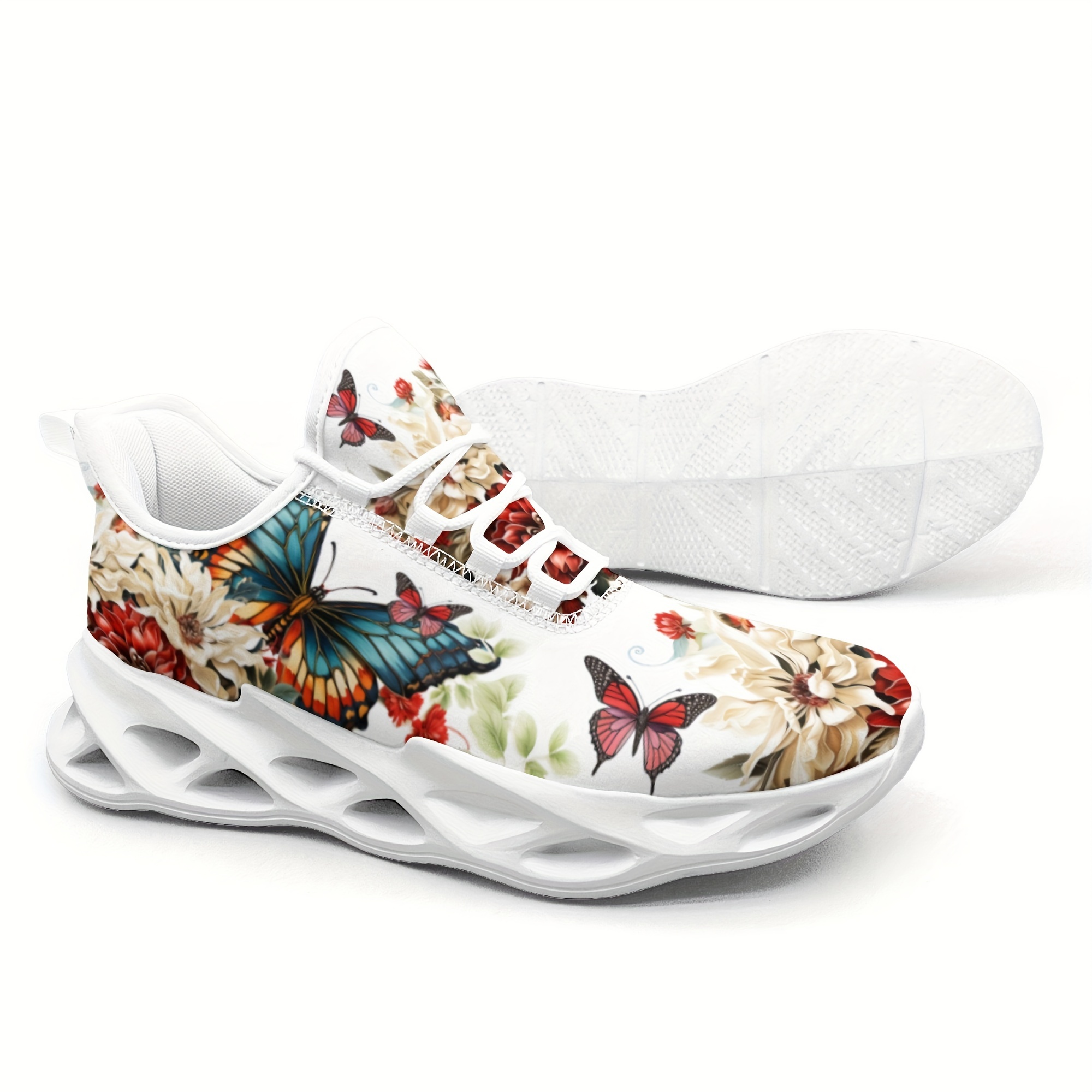 Butterfly Flower Women s Blade Style Outdoor Casual details 5