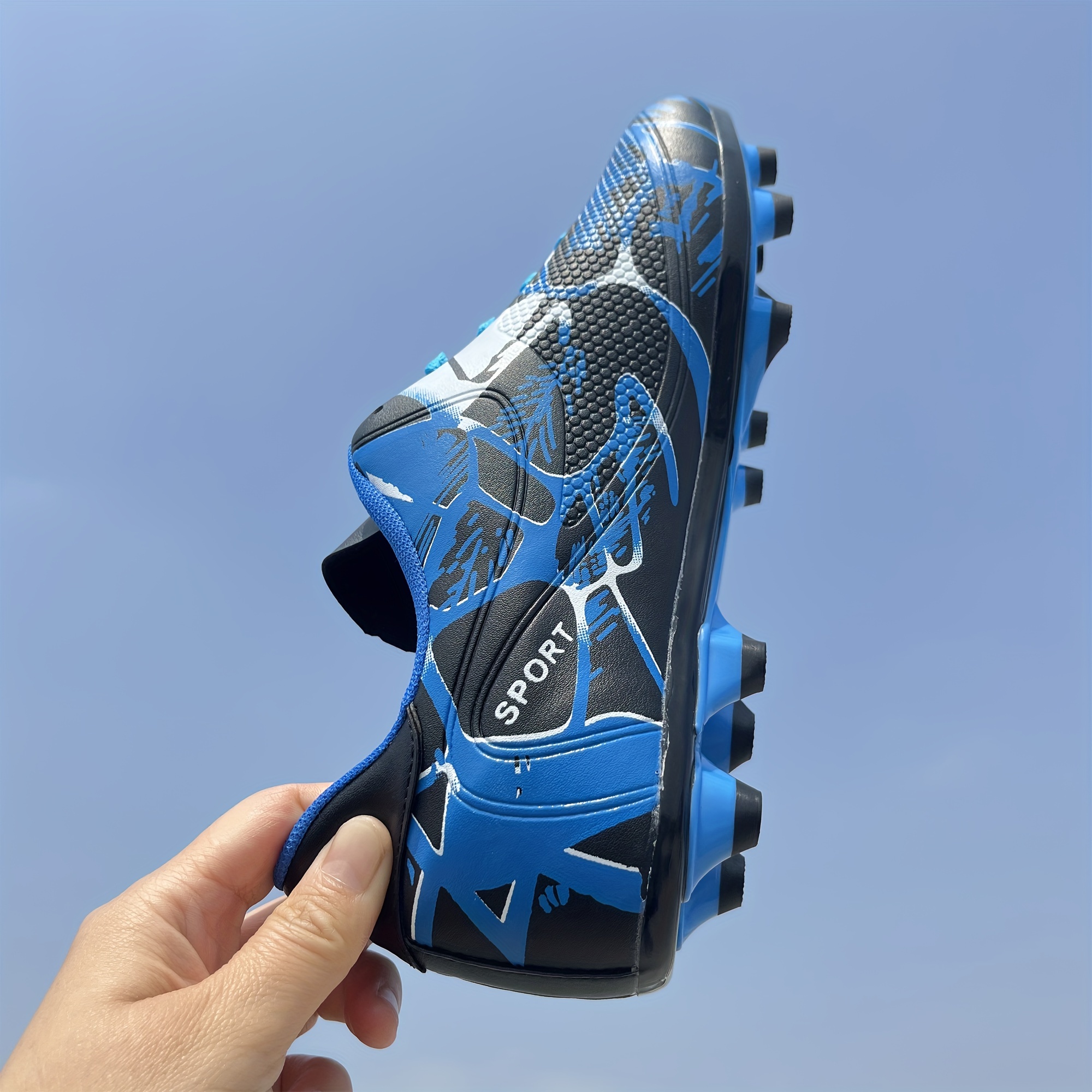 unisex non slip football cleat with spikes professional comfy outdoor breathable soccer   for training competition details 10