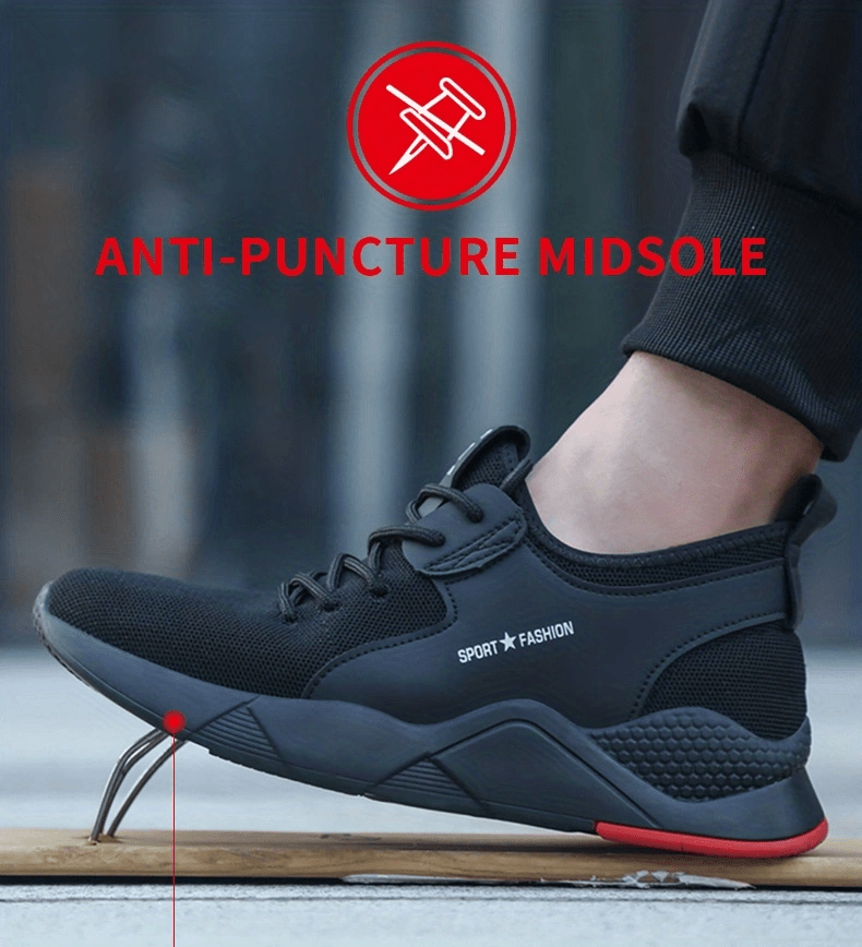 unisex work sneakers steel toe shoes men safety shoes puncture proof work shoes fashion indestructible footwear details 5