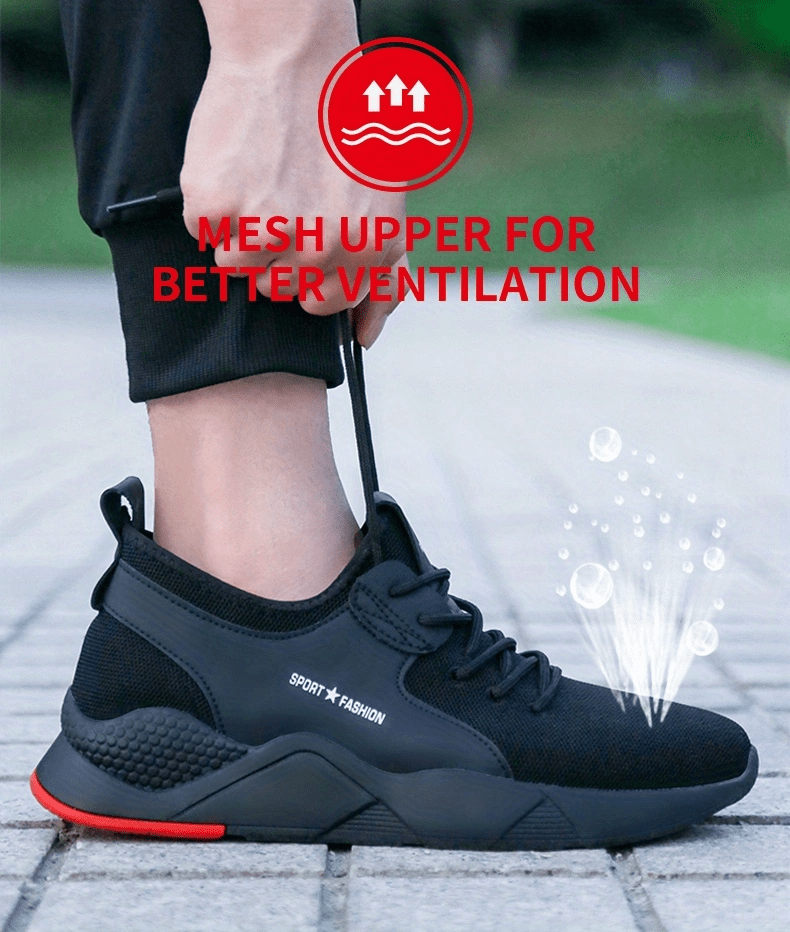 unisex work sneakers steel toe shoes men safety shoes puncture proof work shoes fashion indestructible footwear details 6